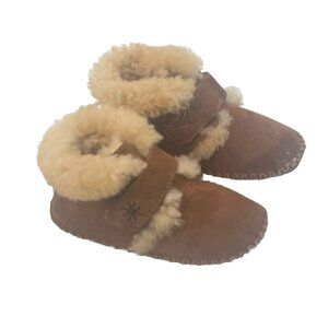 L.L. Bean Brown and Cream Kids Slippers